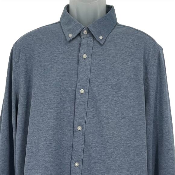 Jos A Bank Comfort Stretch Tailored Shirt in Blue Size X-Large - Picture 2 of 12